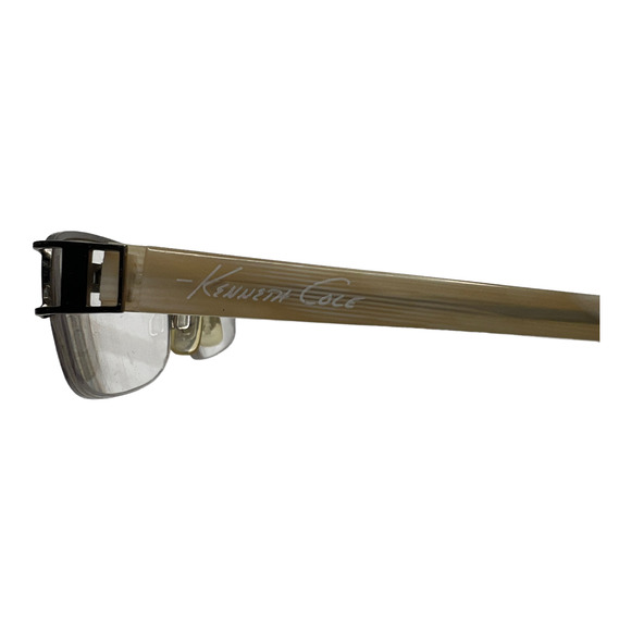 Kenneth Cole KC 554 B53 EYEGLASSES‎ FRAMES 50-17-135 Gold Half Rimless H3581